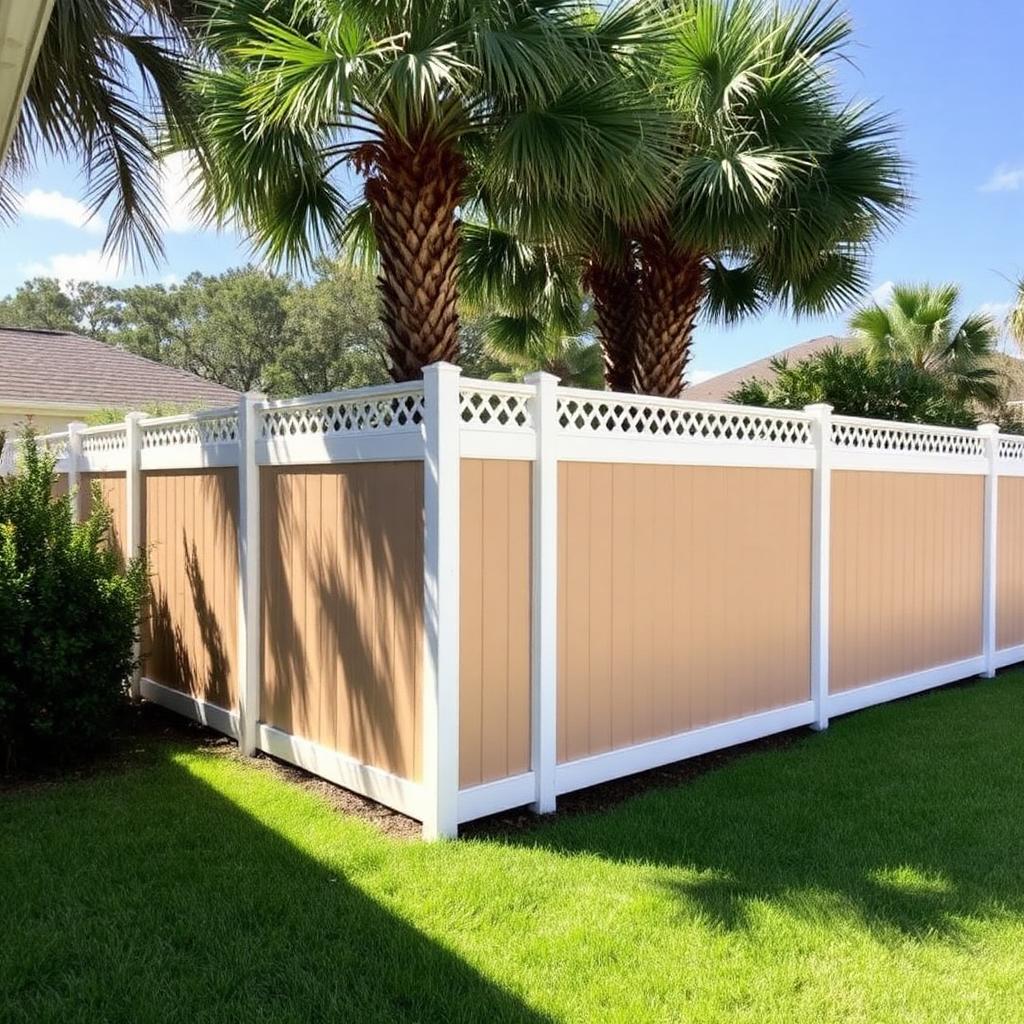 Superior Fence & Rail fencing project in Jacksonville, Florida